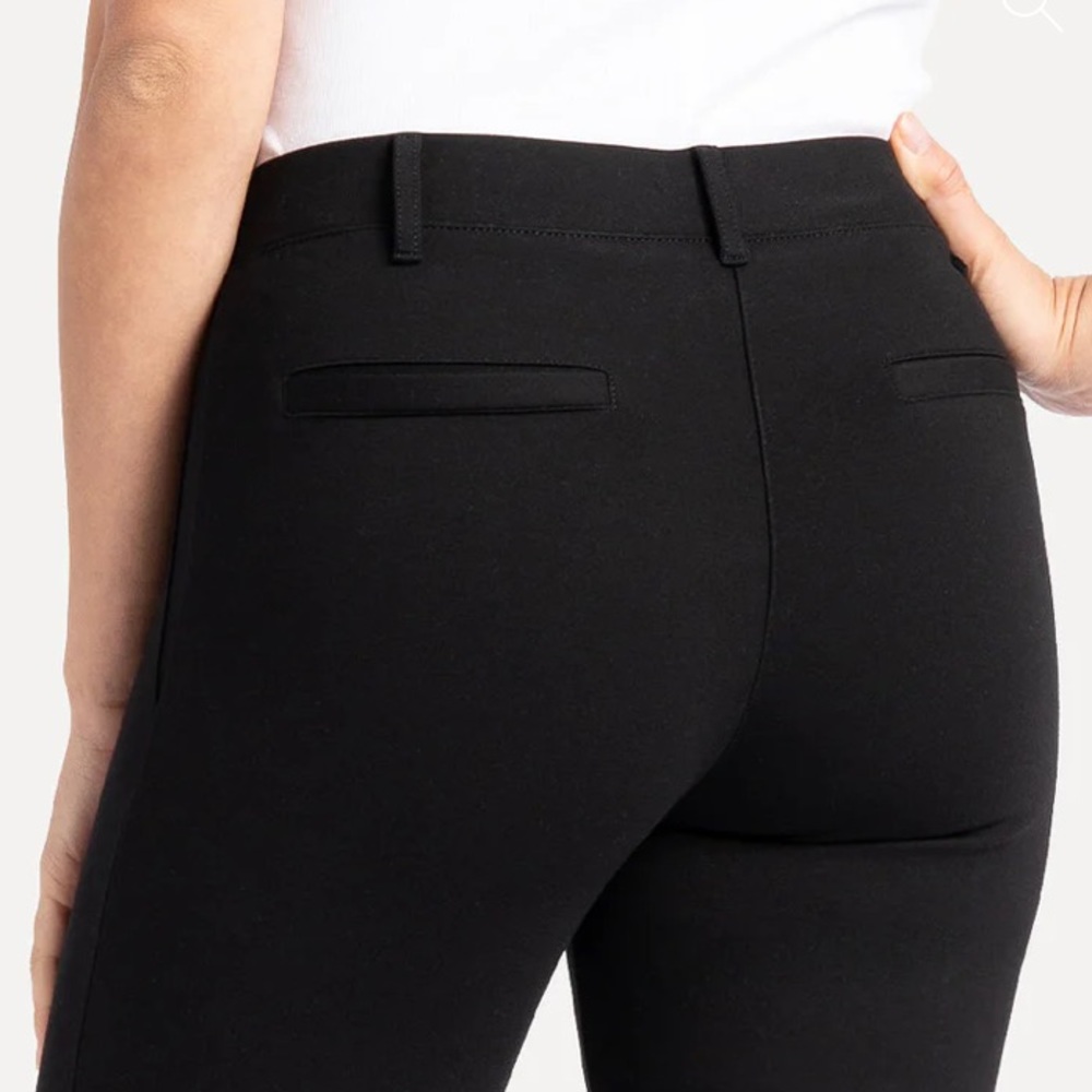 Betabrand Straight Leg Classic Dress Yoga Pant Black XL - Picture 4 of 16